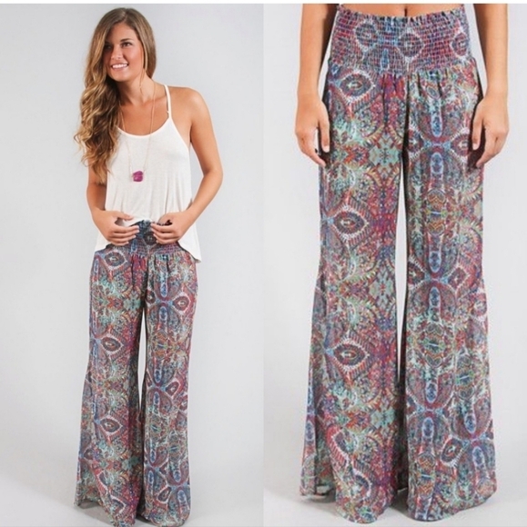 Show Me Your Mumu Roberts Party Pants Multicolor Print Size XS - Picture 1 of 10